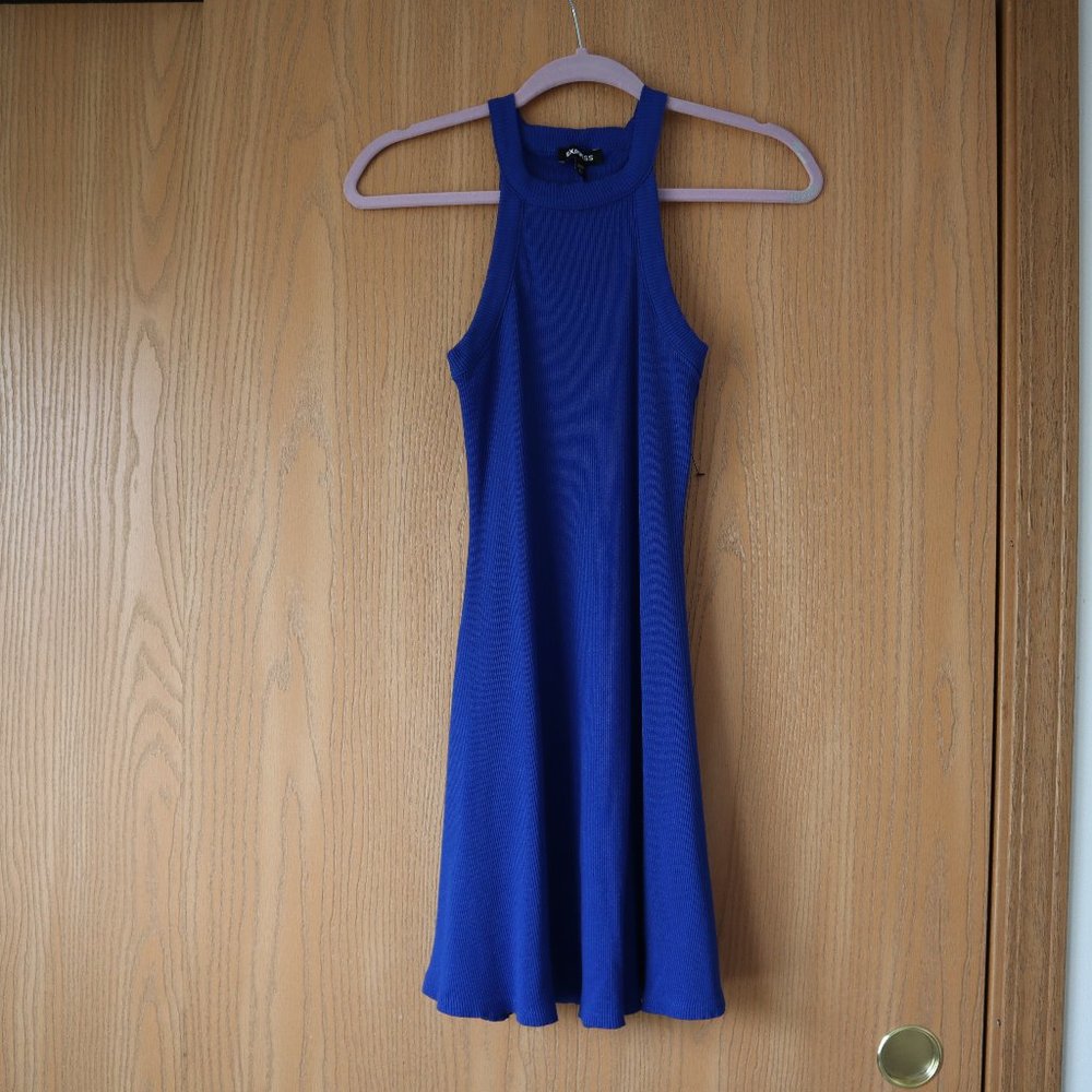 EXPRESS Women Summer Blue Dress Size XS - Picture 2 of 14